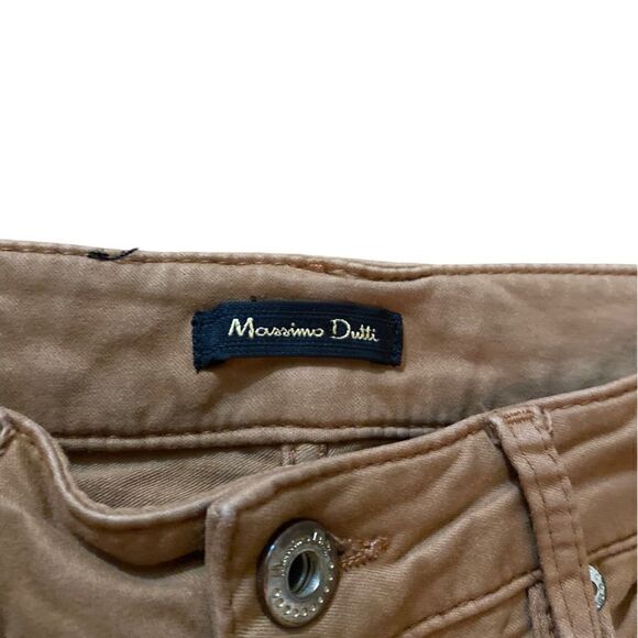 Massimo Dutti Womens Skinny Fit Jeans Size 2 Camel - Picture 3 of 6